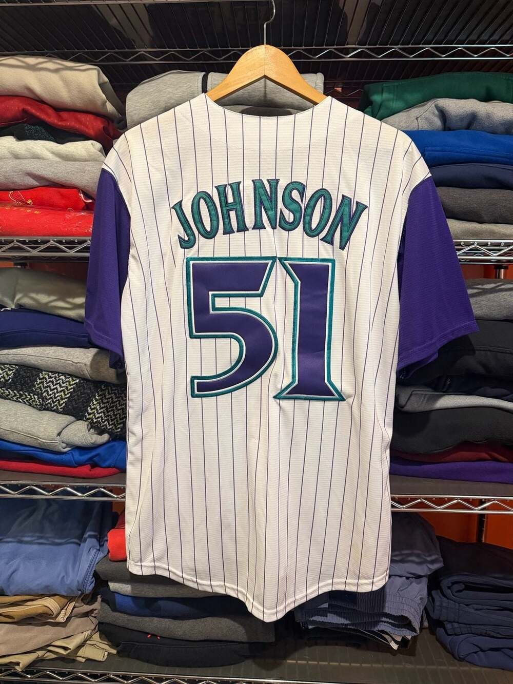 Majestic Cooperstown Collection Johnson #51 Arizona Diamondbacks Jersey Medium